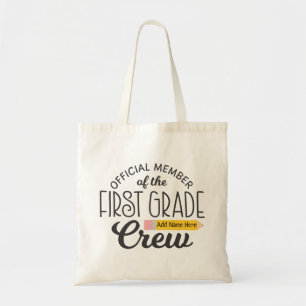 Tote Bag Enseignant de première année ou enfant Retournez à