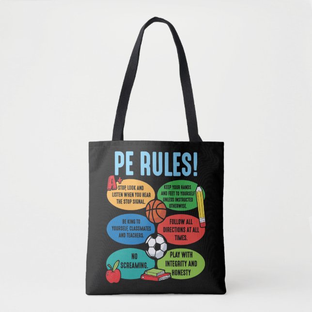 Tote Bag Enseignant en éducation physique Éducateur en éduc (Devant)