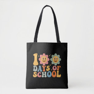 Tote Bag Enseignant Enfants Retro Super 100 Jours 0f École