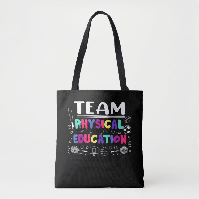 Tote Bag Enseignant Enseignant Cute Sports Enseignement (Devant)