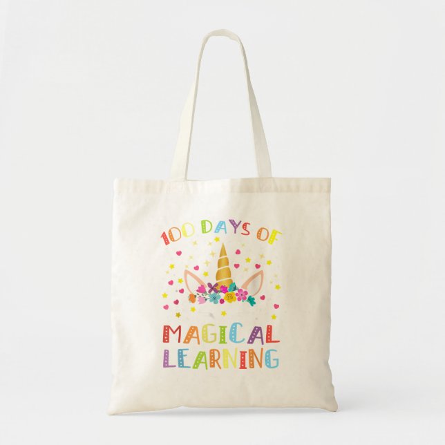 Tote Bag Enseignant Joyeux 100 Jours D'École Apprentissage  (Devant)