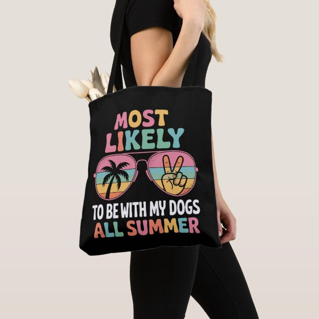 Tote Bag Enseignant le Plus Susceptible de Passer l'Été ave (De près)