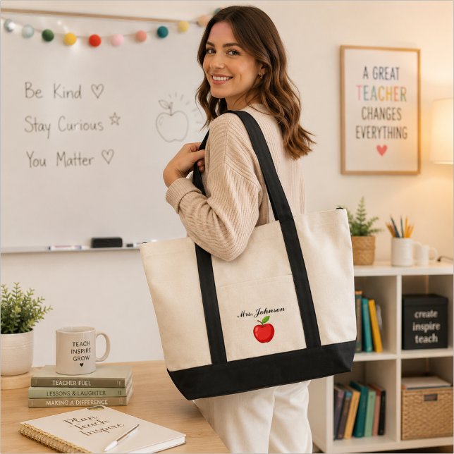 Tote Bag Enseignant personnalisé (Créateur téléchargé)