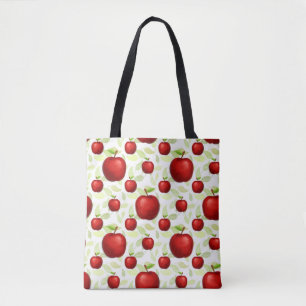 Tote Bag Enseignant Pommes Arbre Motif Enseignant d'art pré