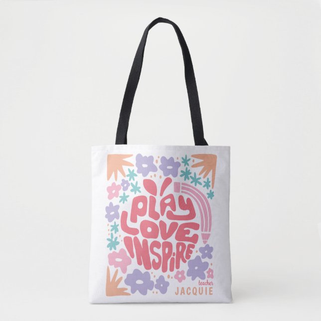 Tote Bag Enseignant préscolaire Petite enfance sur mesure (Devant)