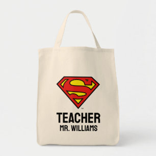 Tote Bag Enseignant Superman S-Shield Logo Superman