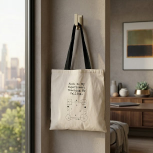 Tote Bag Enseignant Superpuissance Mathématique Vocation