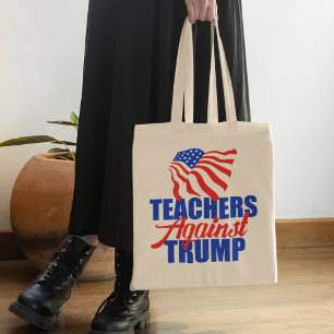 Tote Bag Enseignants contre Trump Élection 2024 Politique