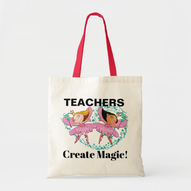 Tote Bag Enseignants Créer magie Nouvelle version (Devant)