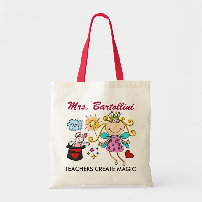 Tote Bag Enseignants Créer une magie - SRF (Devant)