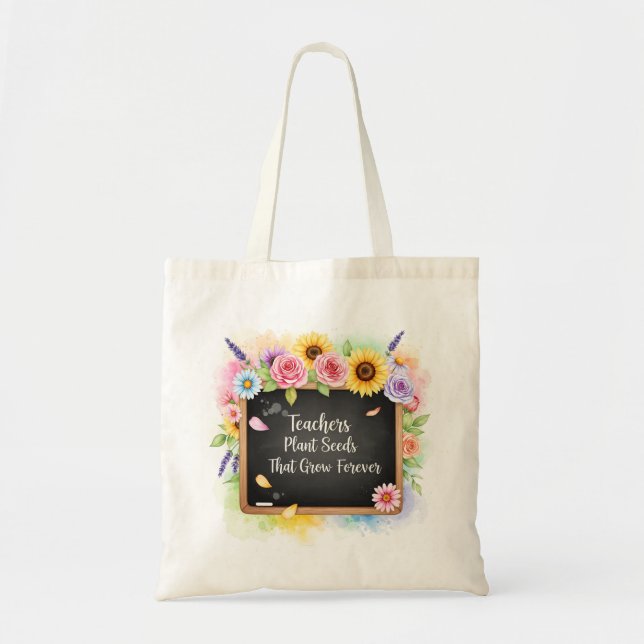 Tote Bag Enseignants Graines Plantes qui augmentent pour to (Devant)