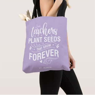 Tote Bag Enseignants Graines Plantes Qui Croissent Pour Tou