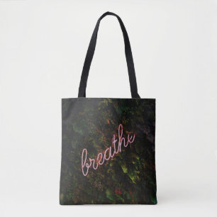 Tote Bag Enseigne Néon Nature Respirer