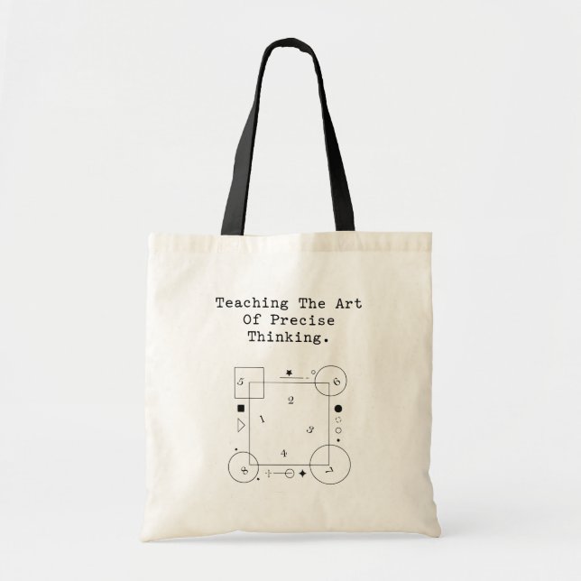 Tote Bag Enseignement de l'art de la pensée précise | Logiq (Devant)