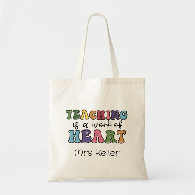 Tote Bag Enseigner est une oeuvre de don de l'enseignant de (Devant)