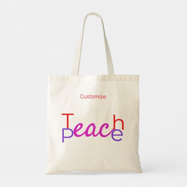Tote Bag Enseigner la paix Thunder_Cove (Dos)