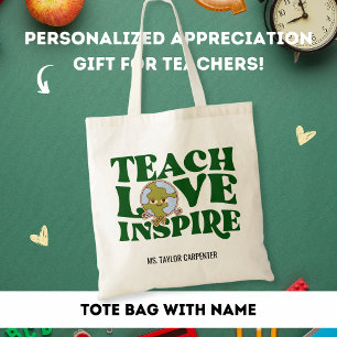 Tote Bag Enseigner l'amour Inspirer Cadeau de reconnaissanc