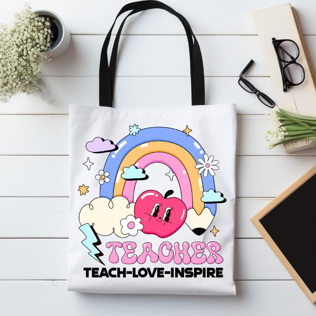 Tote Bag Enseigner l'amour Inspirer l'appréciation de l'ens (Créateur téléchargé)
