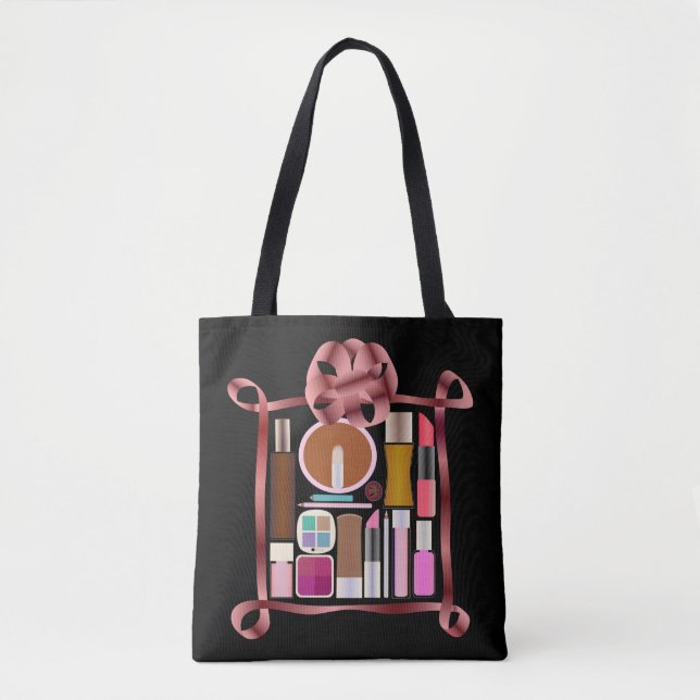 Tote Bag Ensemble de cosmétiques (Devant)