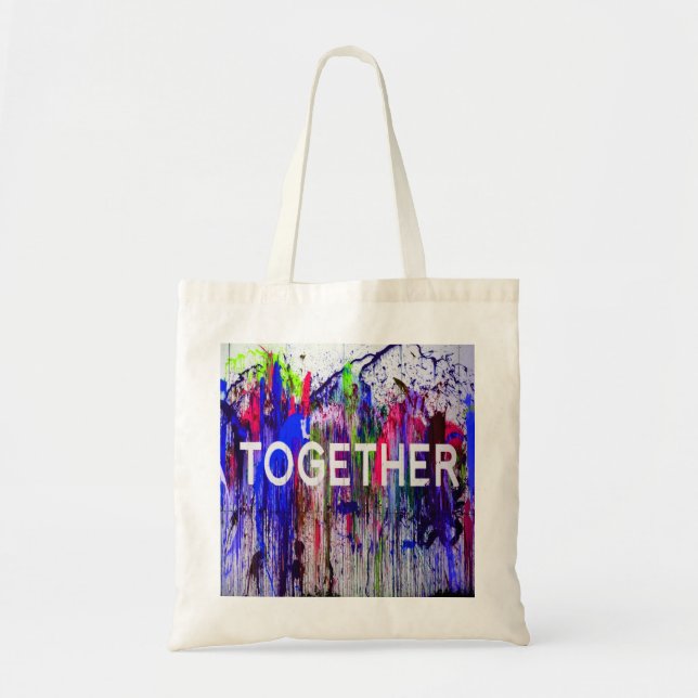 Tote Bag Ensemble ensemble amour coloré (Devant)