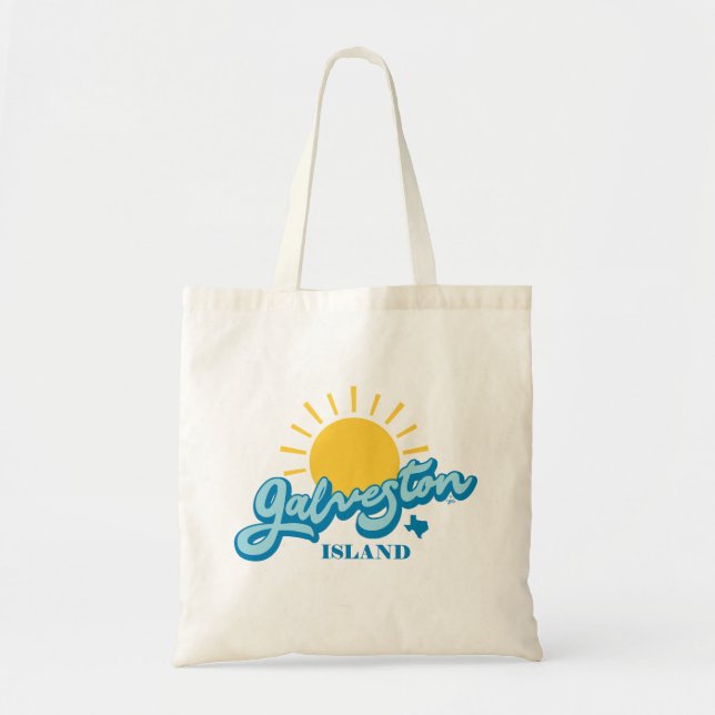 Tote Bag Ensoleillé ! Île de Galveston Texas (Devant)