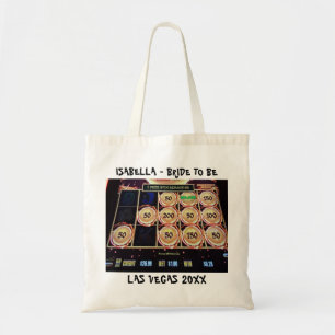 Tote Bag Enterrement de vie de jeune fille à Las Vegas nom 