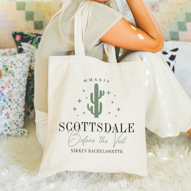 Tote Bag Enterrement de Vie de Jeune Fille Desert Cactus Sc (Créateur téléchargé)