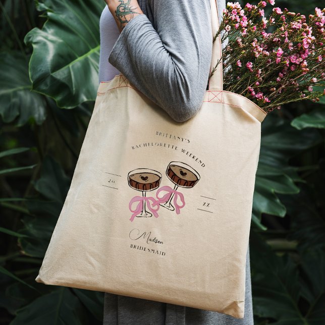 Tote Bag Enterrement de vie de jeune fille Espresso Martini (Créateur téléchargé)