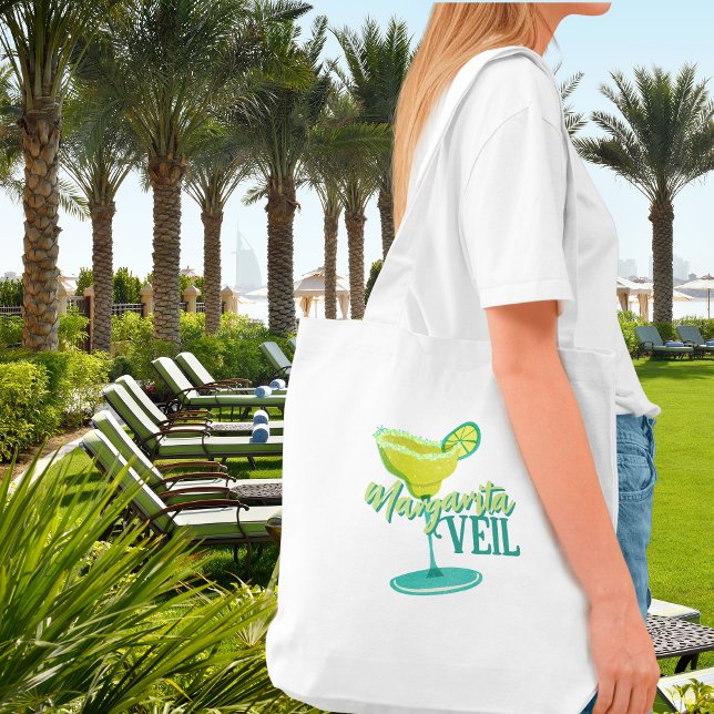 Tote Bag Enterrement de vie de jeune fille tropical Margari (Spice up the celebration with this Margarita Veil Tropical Fiesta Bachelorette Collection!)