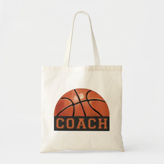 Tote Bag Entraîneur de Basketball (Devant)