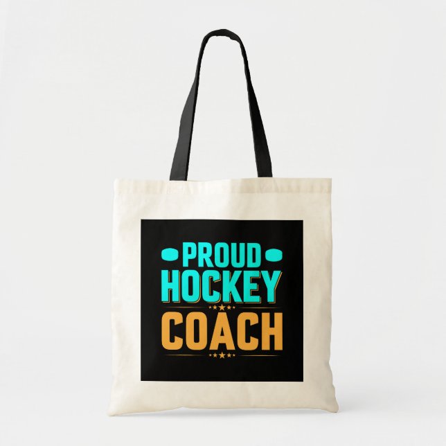 Tote Bag Entraîneur de hockey fier (Devant)