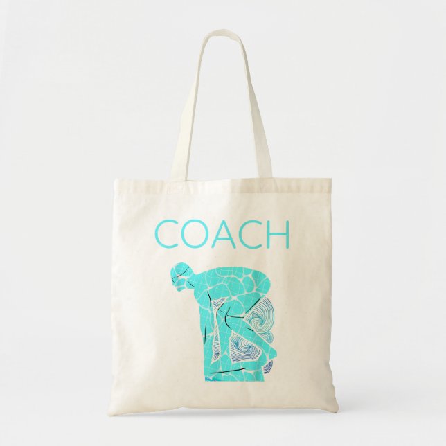 Tote Bag Entraîneur de natation PE Swim Enseignant Apprécia (Devant)