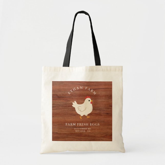 Tote Bag Entreprise de Ferme Rustique Moderne (Devant)