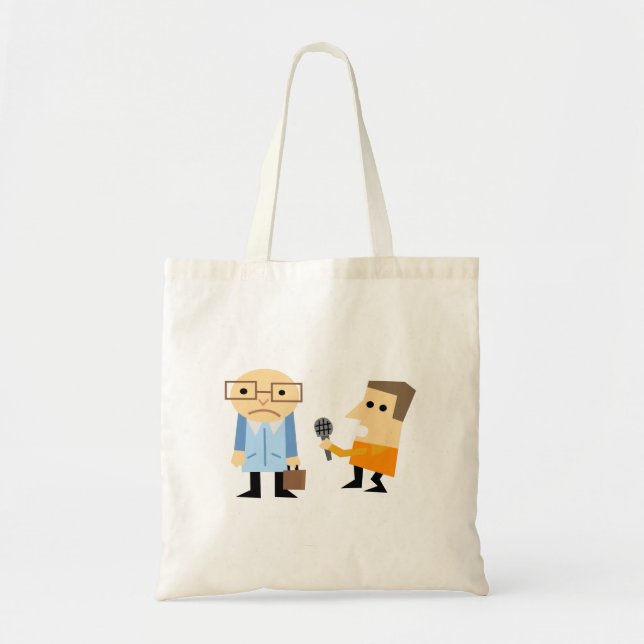 Tote Bag Entrevue d'actualité (Devant)