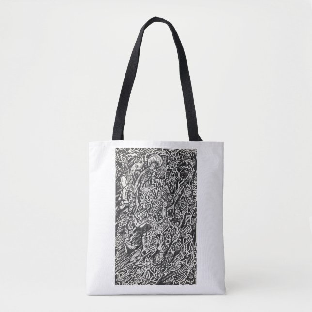 Tote Bag Entrez, L'Homme Microdot (Devant)