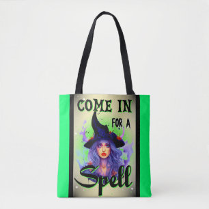 Tote Bag Entrez pour un sort _ Halloween