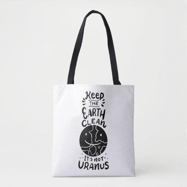 Tote Bag Environnement - Ce n'est pas Uranus (Devant)