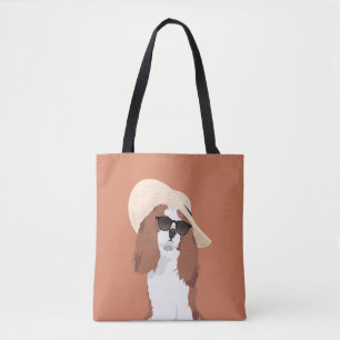 Tote Bag Épagneul cavalier du Roi Charles de vacances