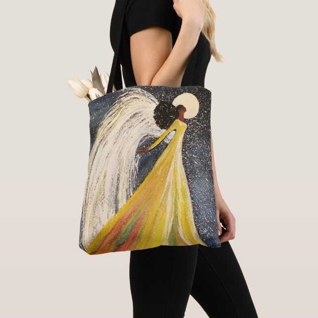 Tote Bag Épaule à double angle tout-sur-impression Fourre-t (De près)