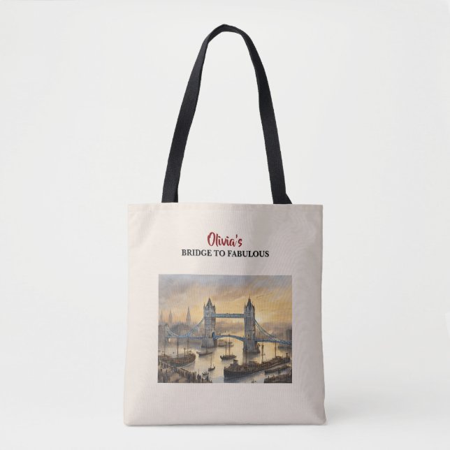 Tote Bag Épaule de London Tower Bridge personnalisée Fourre (Devant)