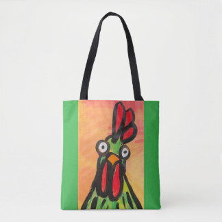 Tote Bag Épaule de poulet vert fourre-tout