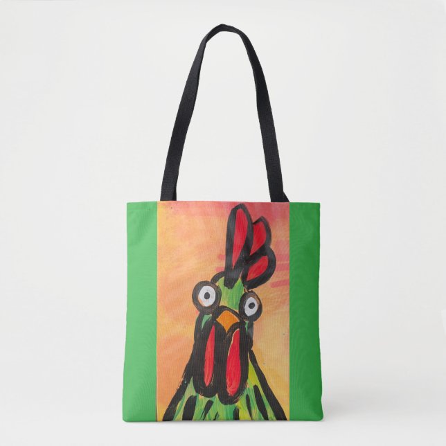 Tote Bag Épaule de poulet vert fourre-tout (Devant)