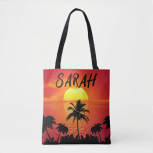 Tote Bag Épaule TROPICALE personnalisée Fourre-tout