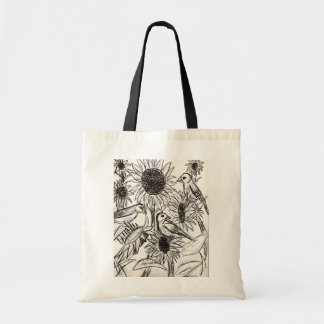 Tote Bag Éperviers et tournesols