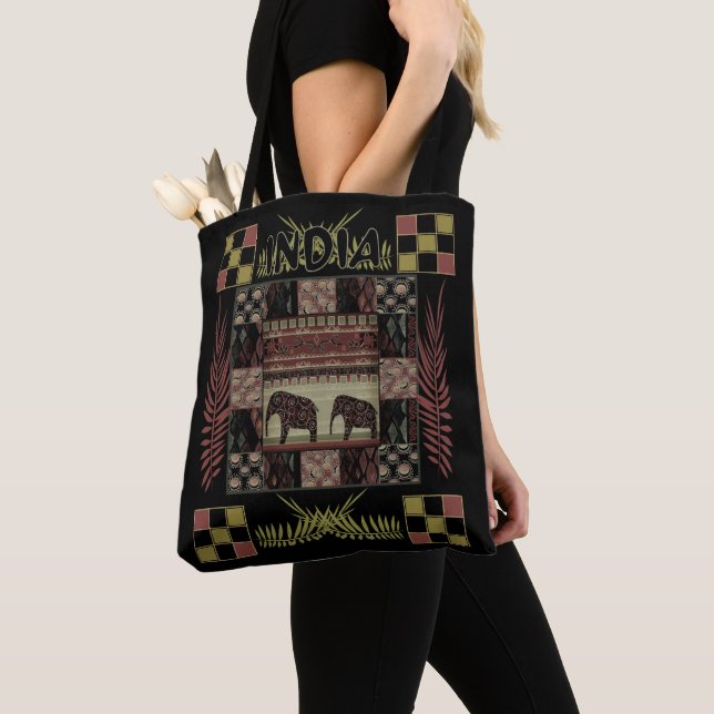 Tote Bag Ephapes ethniques disparates en Inde (De près)