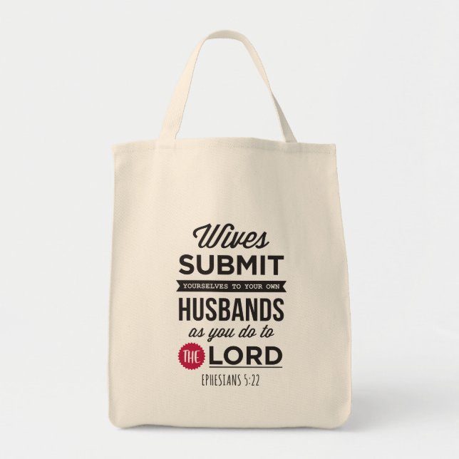 Tote Bag Ephesians 5:22 (Devant)