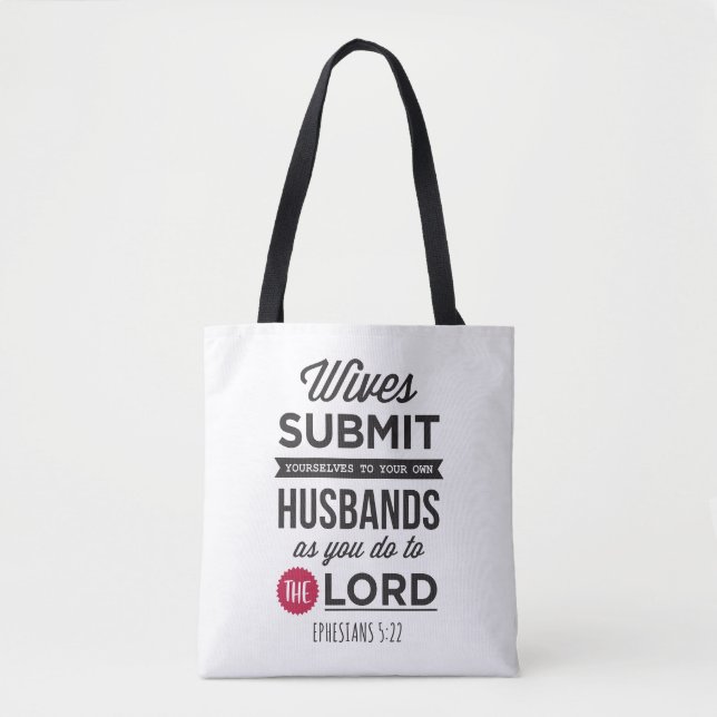 Tote Bag Ephesians 5:22 (Devant)