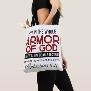 Tote Bag Éphésiens 6:11 Revêtez-vous de toute l'Armure de D