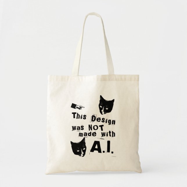 Tote Bag Epic Anti Intelligence Artificielle Design Humour (Devant)