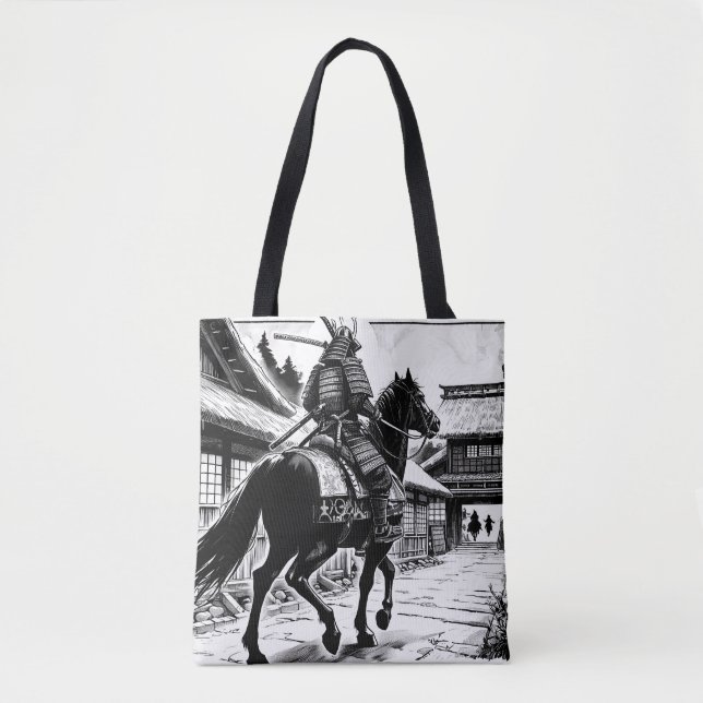 Tote Bag Epic Samurai Rider Manga Art Imprimer (Devant)